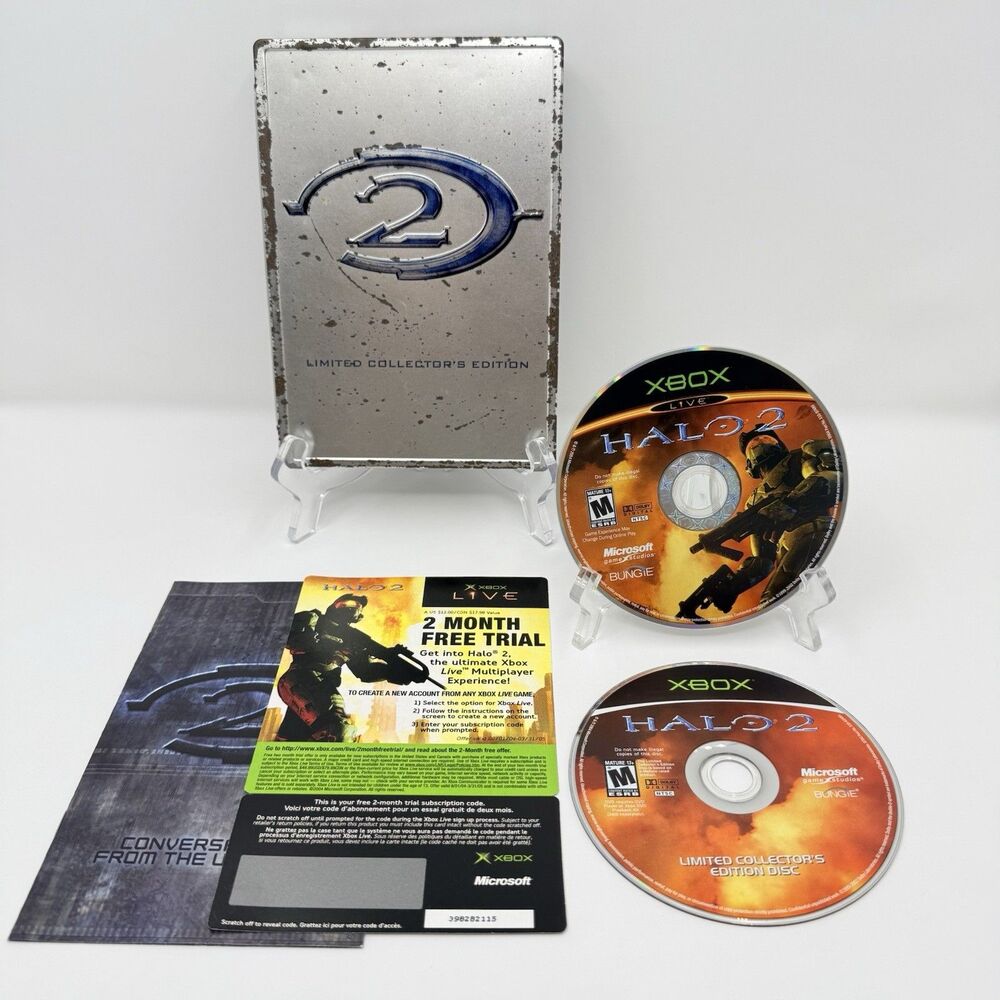 Halo 2 Limited Collectors Edition Steelbook Xbox CIB Refurbished Tested